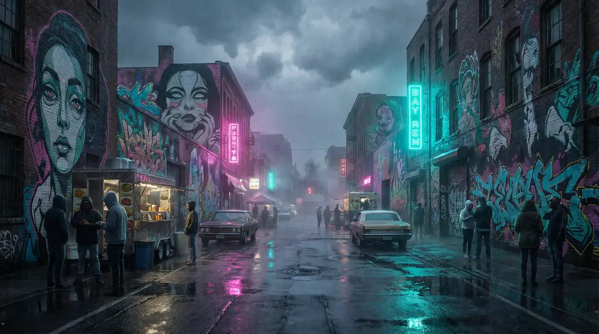 哪里有nba直播 - 雨夜壁画街
